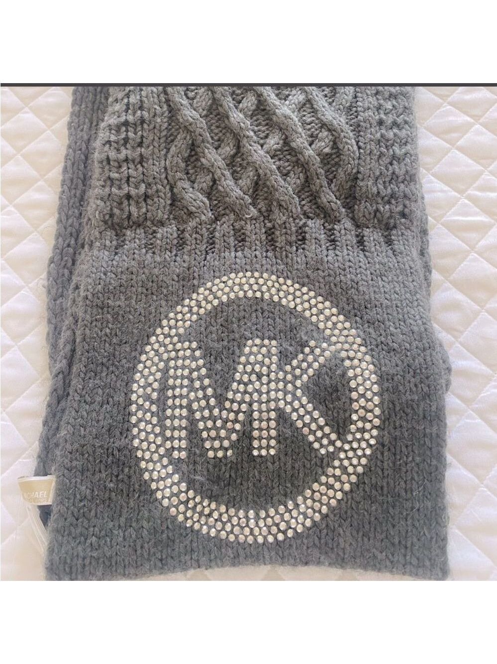Michael Kors dark grey infinity scarf